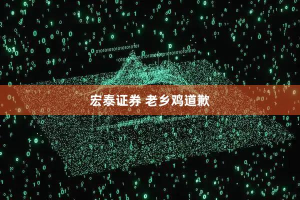 宏泰证券 老乡鸡道歉